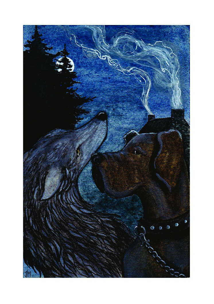 Le Loup et le Chien // Tirage // Print